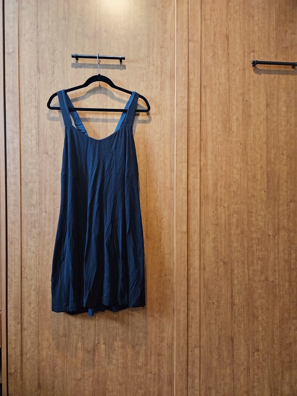 Simple Black Sleeveless X Back Mini Dress